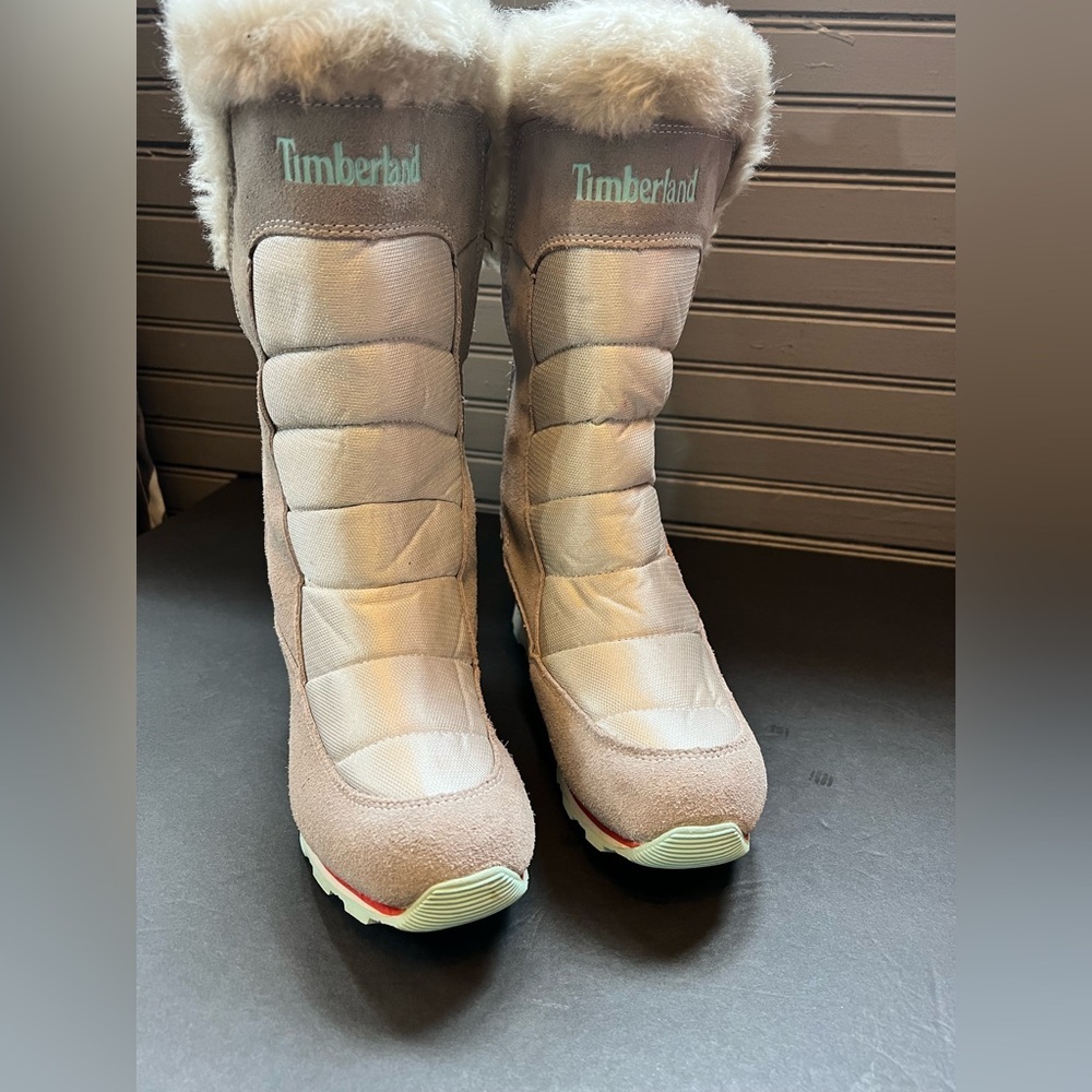 TIMBERLAND Boots Long Boots for Snow Waterproof Size Girls 6 gray
